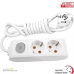 Okçu Kardeşler Viko Multi-Let 2'li 5 Metre Anahtarlı Topraklı Grup Priz