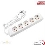 Okçu Kardeşler Viko Multi Let 5'li 3 mt Topraklı Çocuk Korumalı Grup Priz