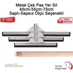 OKÇU KARDEŞLER YAPI MARKET Metal Çek Pas Yer Sil 75 cm + Sap