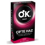 Okey 10'lu Çifte Haz Tırtıklı Prezervatif