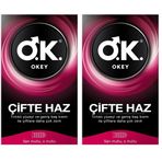 Okey Çifte Haz Prezervatif 10 Adet (2 paketi)