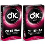 Okey Çifte Haz Prezervatif 10'lu x 2 Paket