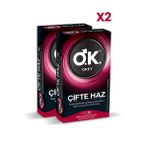 Okey Çifte Haz Prezervatif 10'Lu X2 Adet