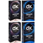Okey Gerçek Haz -Gerçek Zevk Prezervatif 4 X 12'Li Avantaj Karma Paket