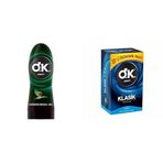 Okey Ginseng Kayganlaştırıcı ve Masaj Jeli (1 x 200 mL) + Okey Klasik Kolay Takılan Ekonomik Paket Prezervatif (1 x 20 Adet)