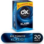 Okey Klasik 20'li Vanilya Aromalı ve Kayganlaştırıcılı Prezervatif - BioFit Tasarım