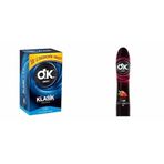 Okey Klasik Kolay Takılan Ekonomik Paket Prezervatif (1 x 20 Adet) + Okey Kayganlaştırıcı Jel Çilek 1 Paket (1 x 100 ml)