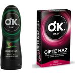 Okey Masaj Jeli & Kayganlaştırıcı Jel Ginseng 200 Ml + Çiftehaz 10 Lu Prezervatif