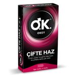 Okey Prezervatif Çifte Haz 10'Lu (4'li Paket)