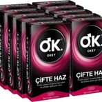 Okey Prezervatif Çifte Haz Tırtıklı Yüzey 100'Lü ( 10 X 10 )