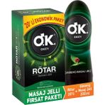 Okey Rötar 20'li Prezervatif + Ginseng Su Bazlı 200 ml Masaj Jeli