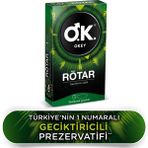 OKEY Rötar Geciktirici ve Kayganlaştırıcılı Prezervatif 10'lu – Şeffaf, Elektronik Testli, Cilde Dost