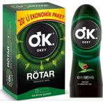 Okey Rötar Prezervatif 20'li + Ginseng Masaj Jeli 200 ML