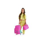 OKFİS Coral High Kids 3'lü Okul Çanta Seti, Neon Pembe, Su Yeşili, Kalp Desenli
