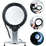 Okgoods Eller Serbest LED Büyüteç Işıklı Okuma Büyüteç Tablosu Yaşlılar Içın Asılı Büyüteç Dikiş Çapraz Dikiş Nakış Onarım