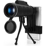 Okgoods Pusula Telefon Klipsi Tripod ile 40X Zoom Monoküler Teleskop Hd Prizma Kapsamı (Yurt Dışından)