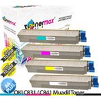 Oki C-831C Mavi Muadil Toner