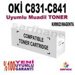 Oki C831 C841 Kırmızı Muadil Toner