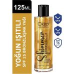 Okiro Shimmer Spf 15 E Vitaminli Besleyici Işıltılı Bronzlaştırıcı Yağ 125 Ml.