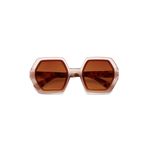 Okkia Emma Big Hexagonal Güneş Gözlüğü Havana Pembesi, OK015-PH, havana pembesi, Unisex - yetişkin