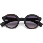 Okkia Lauro Unisex Yuvarlak Siyah Havana Güneş Gözlüğü Siyah Degrade - Kahverengi