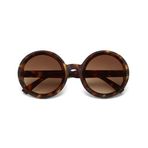 Okkia Monica Unisex Büyük Yuvarlak Güneş Gözlüğü Klasik Havana, OK014-CH, kahverengi, Unisex - yetişkin