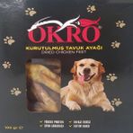 Okro 4x100 gr Kurutulmuş Tavuk Ayağı Köpek Ödül Maması