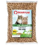 Oksaryum 20 lt %100 Organik Çam Peleti Kedi Kumu