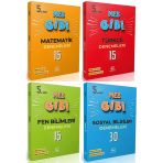 Oksijen 5. Sınıf Matematik + Türkçe + Fen + Sosyal Lgs Gibi Branş Denemeleri Seti 4 Kitap