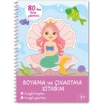 Oksijen Oyuncak Bitmeyen Tükenmeyen Deniz Kızı Temalı Sticker Boyama Kitabı Eğlenerek Öğren Boya ve Keşfet