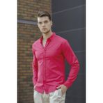 Oksit Abram Oxford Extra Slim Fit Erkek Gömlek - Kırmızı