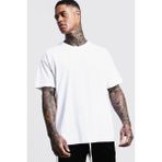 Oksit Crash Erkek Oversize T-Shirt - L - Beyaz