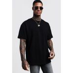 Oksit Crash Erkek Oversize T-Shirt - Siyah