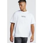 Oksit Crash Man African Beyaz Oversize Erkek T-shirt