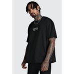 Oksit Crash Man African Siyah Oversize Erkek T-shirt