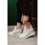 Oksit Darcia Kalın Topuklu Kadın Sneaker - Beyaz