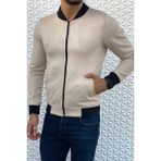 Oksit Eddy Slim Fit Mevsimlik Erkek Süet Ceket - Krem - 2XL