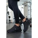 Oksit Frie Bağcıklı Erkek Sneaker Nefes Alabilen Hafif Taban Dayanıklı Tekstil Malzeme - Siyah