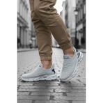 Oksit Wnd 4106 Slip On Nefes Alan Kalın Taban Erkek Sneaker - Gri