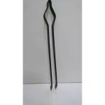 Oktay Elektrostatik Toz Boyalı Demir Maşa - Mangal Soba Maşası - Şömine Maşası Ateş Maşası 40Cm