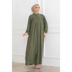 Oktayusta Collection Robalı Mevlana Kesim Günlük Ferace Haki - 2