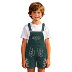 Oktoberfest erkek çocuk tulumu, baskılı, askılı tulum, geleneksel pantolon, rahat, Wiesn Outfit, asker yeşili, 12-13 Yaş