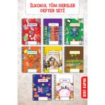Okul Defter Seti 70 Yaprak 18X25CM Sert Kapak Spiralli Derse Özel Okul Defterleri - İlkokul