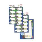 Okul Etiketi Erkek Modeli 10 lu 2 Yaprak Ders Programlı 1 Paket Defter Kitap Etiketi Desenli Renkli Etiket Lacivert