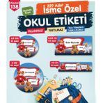 Okul Etiketi Kalem Defter Etiketi Özel Isim Yazılabilen Etiket Seti - Isim Etiketi OE138-T1235-OE138