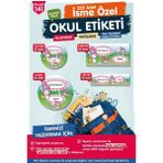 Okul Etiketi Kalem Defter Etiketi Özel Isim Yazılabilen Etiket Seti - Isim Etiketi OE141-T1238-OE141