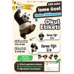 Okul Etiketi Kalem Defter Isimli Etiket Isim Yazılabilen Kungfu Panda - 190 Adet Özel Yeni Tasarım
