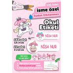Okul Etiketi Kalem Defter Isimli Etiket Isim Yazılabilen My Melody - 190 Adet Özel Tasarım Etiket - Karışık - Yok