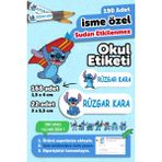 Okul Etiketi Kalem Defter Isimli Etiket Isim Yazılabilen Stitc- 190 Adet Özel Tasarım Etiket - Karışık - Yok