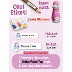 Okul Etiketi SUDAN ETKİLENMEZ, Kalem Defter Etiketi Deniz Canlıları Temalı Özel Isim Yazılabilen Etiket - 252ADET - Çok Renkli